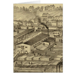 Soho Saw och Planning Mills and Barge Yards Hälsningskort