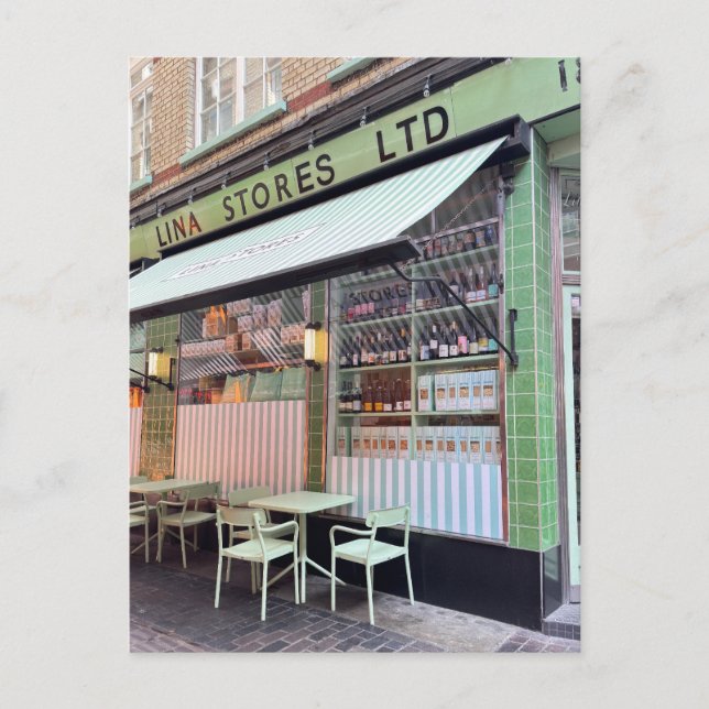 Soho shops, London UK Postcard Vykort (Framsida)