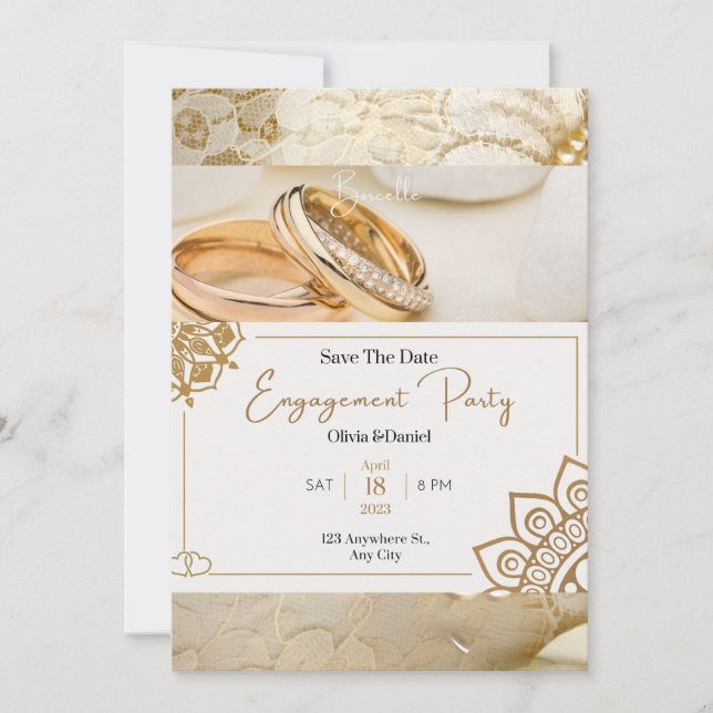 Sohoe Ultra Elegant Wedding Invitation  Inbjudningar (Framsida)