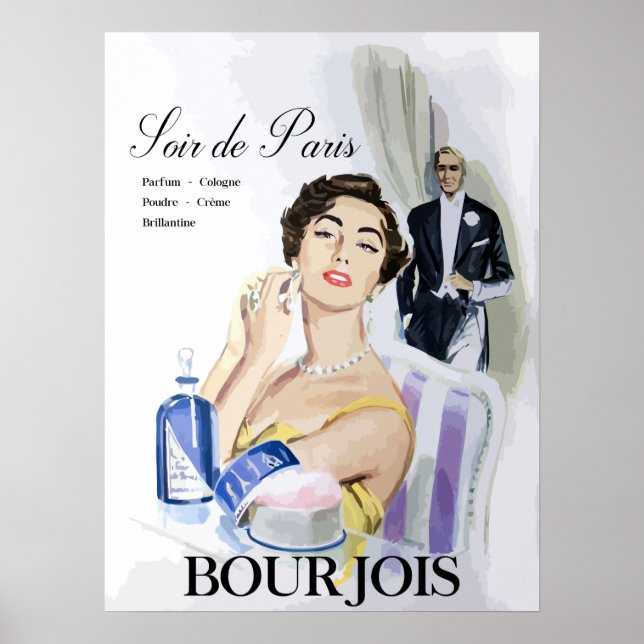 Soir de Paris (kvällstid i Paris) Poster (Framsidan)