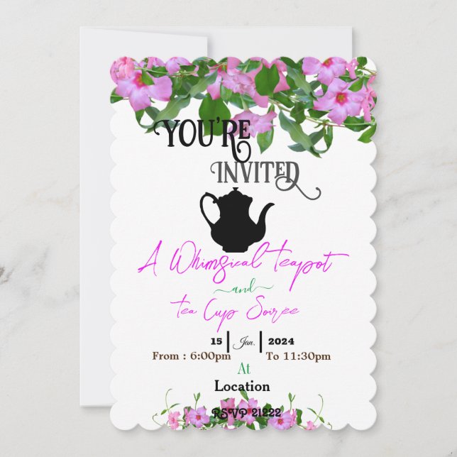 Soirée Inbjudningar (Framsida)