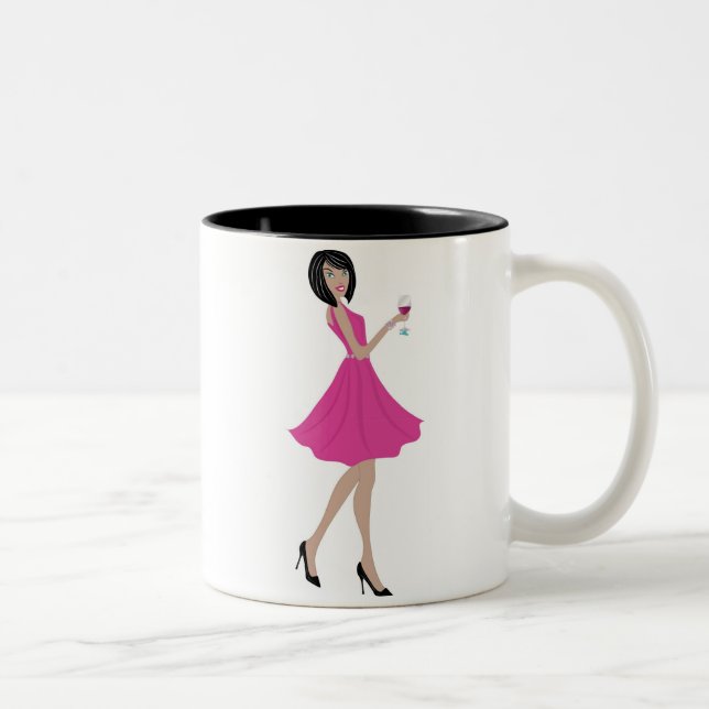 Soiree på Marthas vingårdvit och den svart muggen Två-Tonad Mugg (Höger)