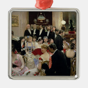 Soireen, c.1880 julgransprydnad metall