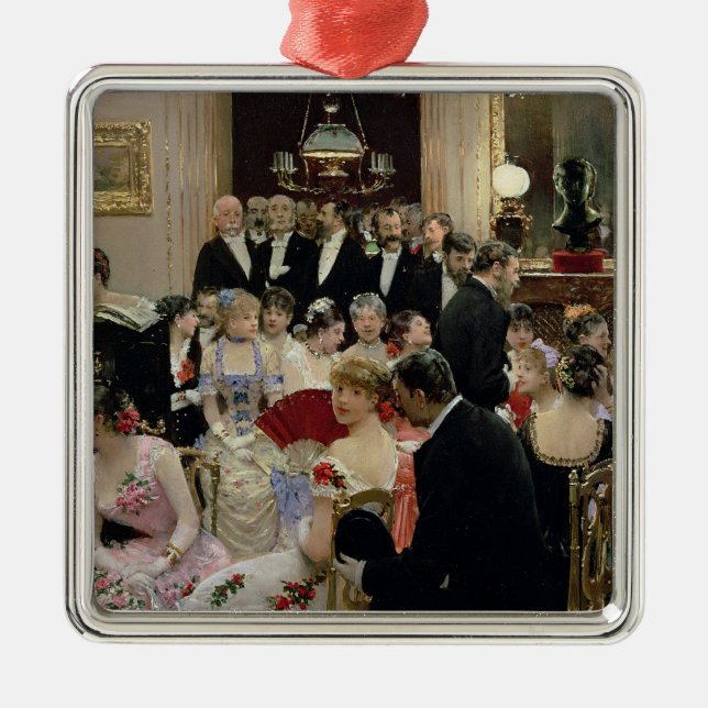 Soireen, c.1880 julgransprydnad metall (Framsidan)