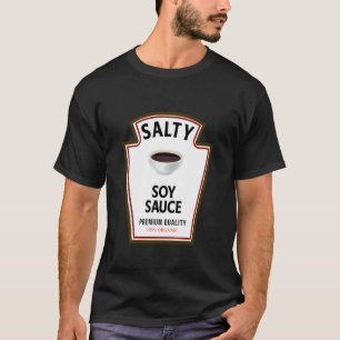 Soja Sås Roligt Kryddostym Kostym Party Matchande T Shirt
