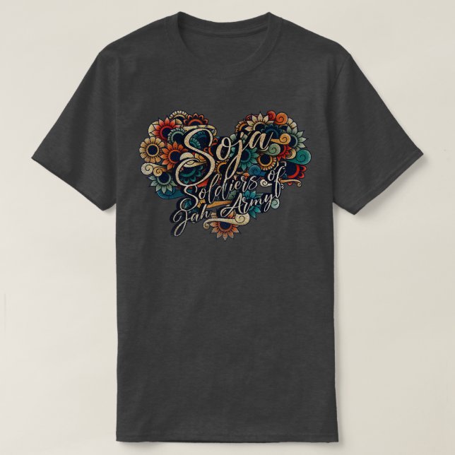 Soja VIGNETTE VINTAGE FÄRG T Shirt (Design framsida)