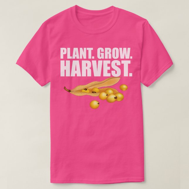 Sojaböna Farmer Plant Grow Harvest w T Shirt (Design framsida)