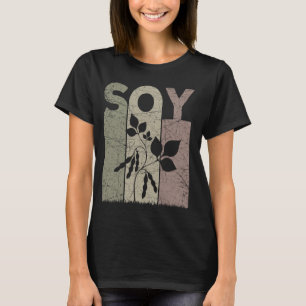 Sojabönans Vintage Soya Beans Retro Soy Foodie T Shirt