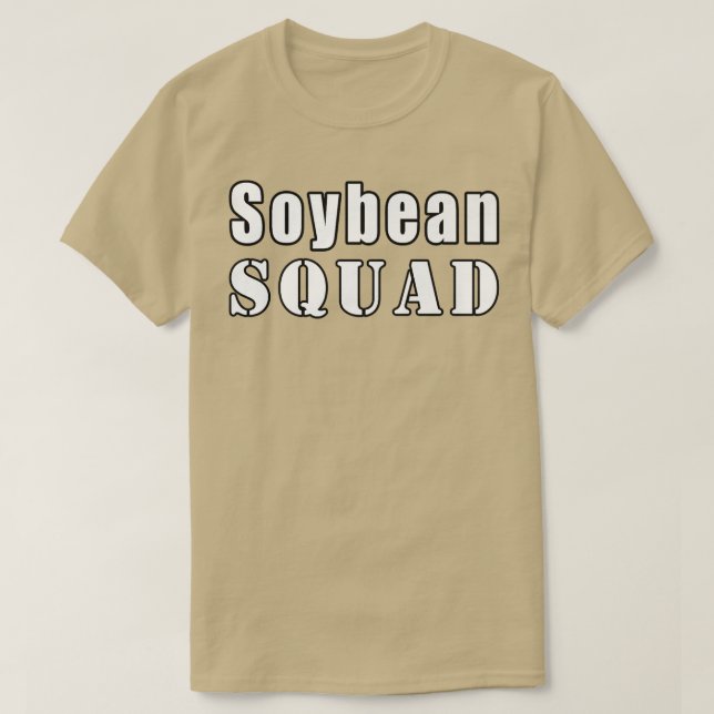 Sojabönstorget Farmer Funny Soybeans T Shirt (Design framsida)