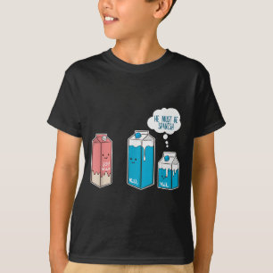 Sojamjölk Han måste vara spansk Rolig ordlek Vegan T Shirt