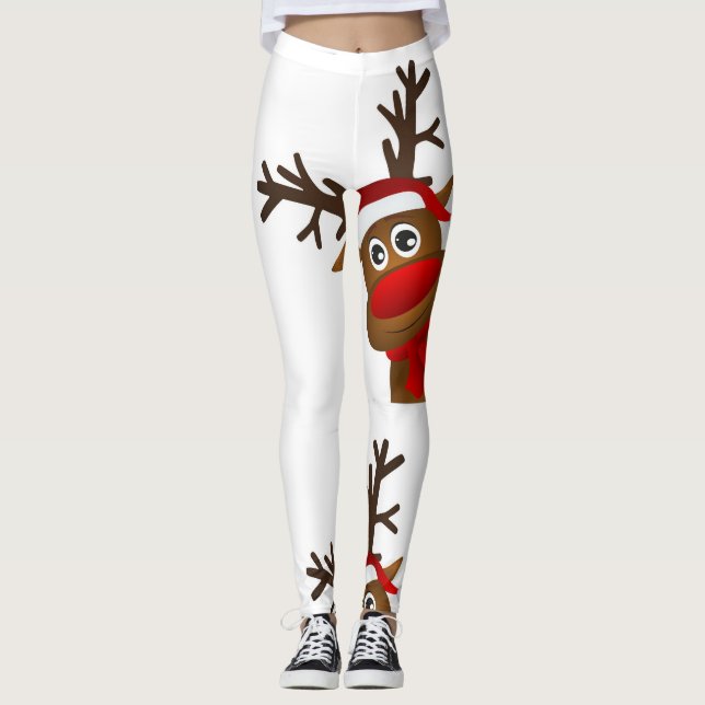 ** SÖK ADORABEL REINDEER** CHRISTMAS LEGGINGS (Framsida)