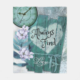 Sök alltid efter Kärlek Fleecefilt