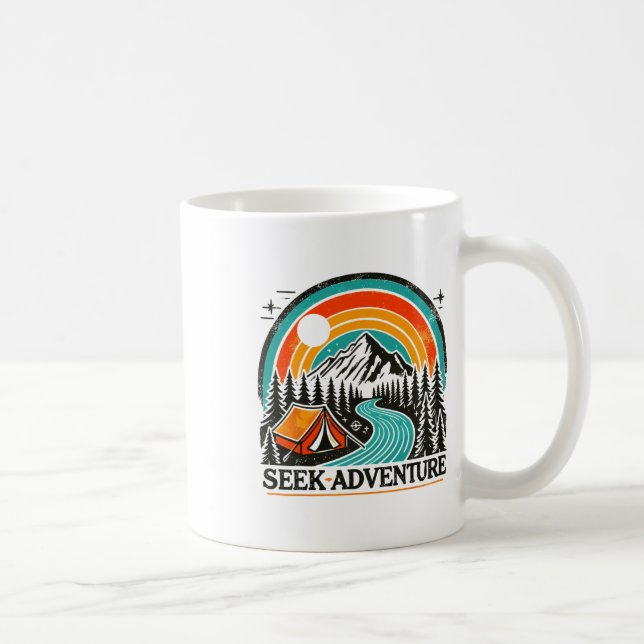 Sök äventyr Grafik Utforska naturen och Ca Kaffemugg (Höger)