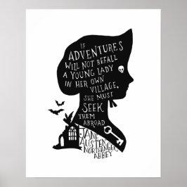 Sök äventyr Northanger Abbey-citat Poster