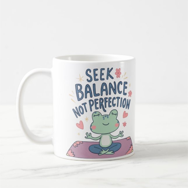 Sök balans, ej perfekt kaffemugg (Vänster)