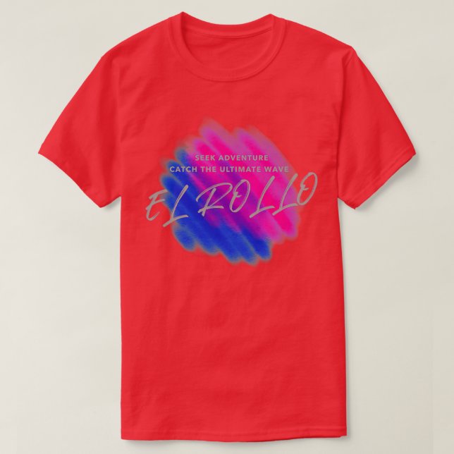 SÖK EFTER ÄVENTYR FÅNGST AV ULTIMAT WAVE MED EL RO T SHIRT (Design framsida)