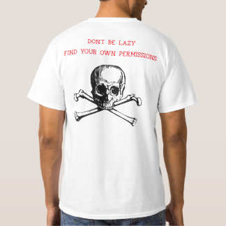 Sök efter dina egna behörigheter i Metall T Shirt