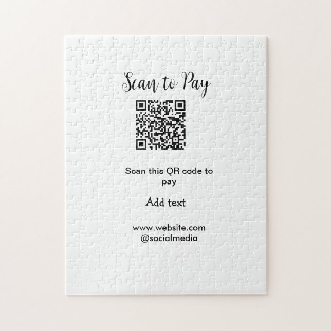 Sök efter för att betala skanna QR-kod lägga till  Pussel (Vertikal)