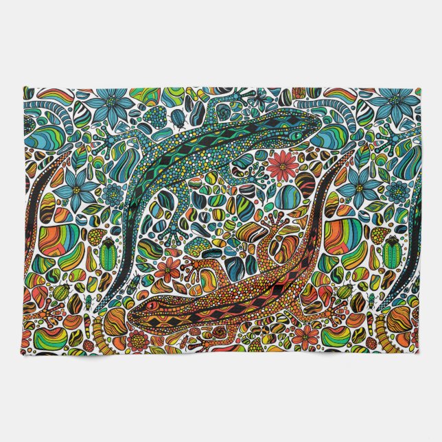 Sök efter geckos kökshandduk (Horisontell)