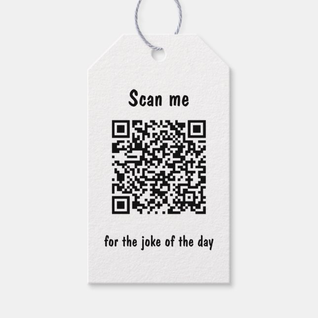 Sök efter Joke-koden för Dag QR Presentetikett (Framsidan)