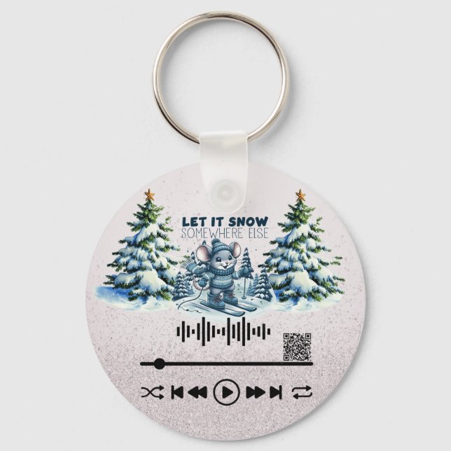 Sök efter, "Låt det snöa " KeyChain Nyckelring (Baksida)