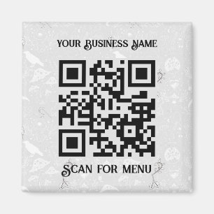 Sök efter Menu QRcode-personlig LGrey Halloween Magnet