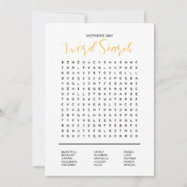 Sök efter mors dag Ord Inbjudningar