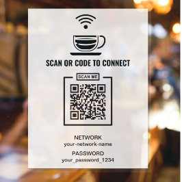 Sök efter QR-kod för att ansluta till Internet-lös Poster