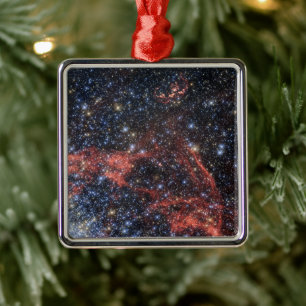 Sök efter stellar Survivor of Supernova Explosion Julgransprydnad Metall
