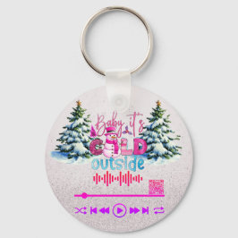 Sök efter video, "Kall utanför" KeyChain Nyckelring