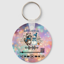 Sök efter video, "Kall utanför" KeyChain Nyckelring