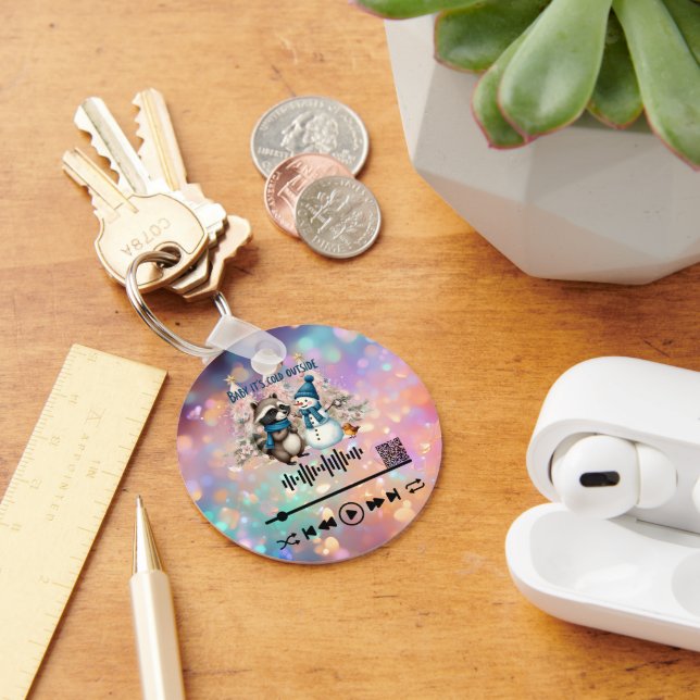 Sök efter video, "Kall utanför" KeyChain Nyckelring (Skrivbord)