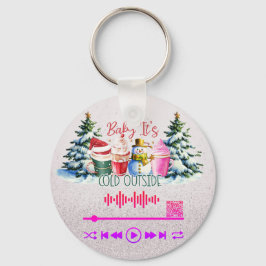 Sök efter video, "Kall utanför" KeyChain Nyckelring