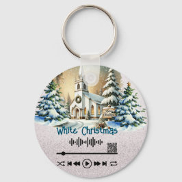 Sök efter video, nyckelkedja "Vit jul" Nyckelring