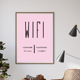 Sök efter WiFi-lösenord för WiFi-nätverkets QR-kod Poster