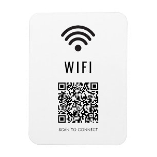 Sök för att ansluta WiFi Magnet med QR-koddesign