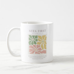 Sök först Matteus 6:33 Kaffemugg