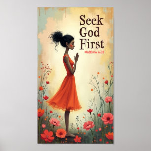 Sök Gud först Poster