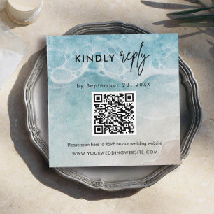 Sök igenom QR-OSA  Beach Wedding Infoga Tilläggskort