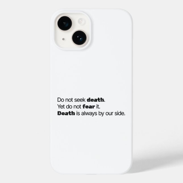 Sök inte döden iPhone-fodral (Baksida)