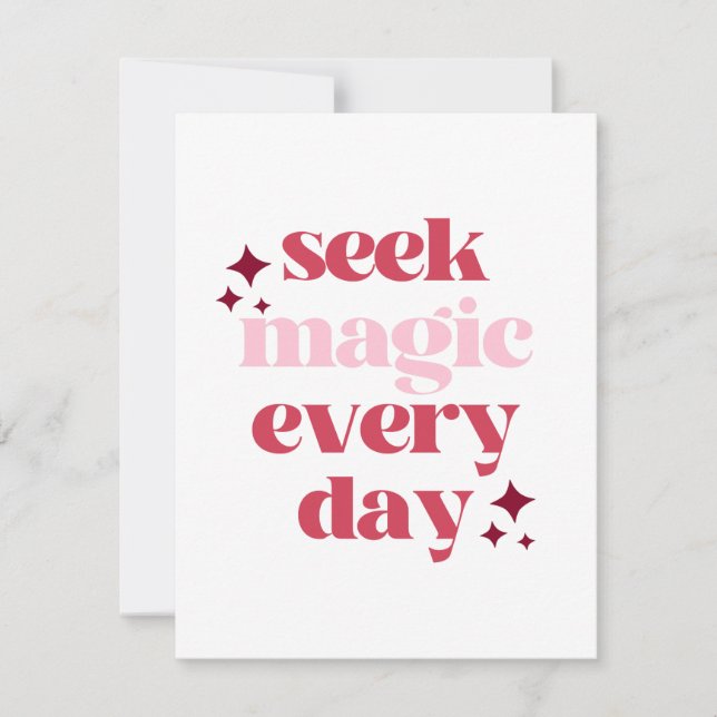 Sök magi | Inspirationsoffert Anteckningskort (Framsida)