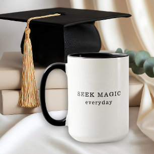 Sök magi varje dag Inspirerande Citat Mugg
