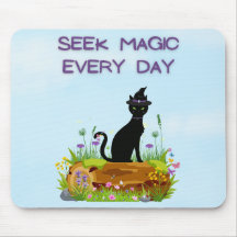 Sök magi varje dag på Cat Mousepad