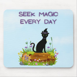 Sök magi varje dag på Cat Mousepad Musmatta