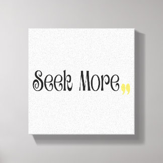Sök Mer – Minimalistisk Motiverande Typografi Canvastryck