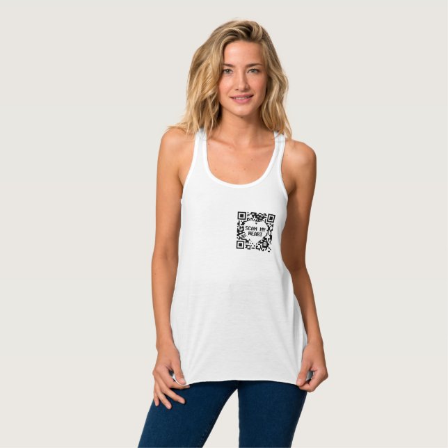 Sök mitt hjärta T-Shirt Linne Med Racerback (Hel framsida)