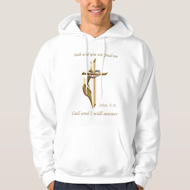 Sök och du hittar mig hoodie (Framsida)