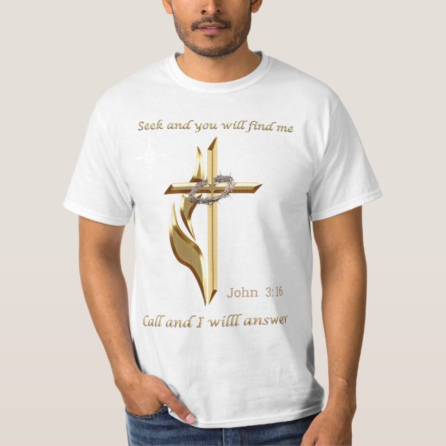 Sök och du hittar mig t shirt (Framsida)
