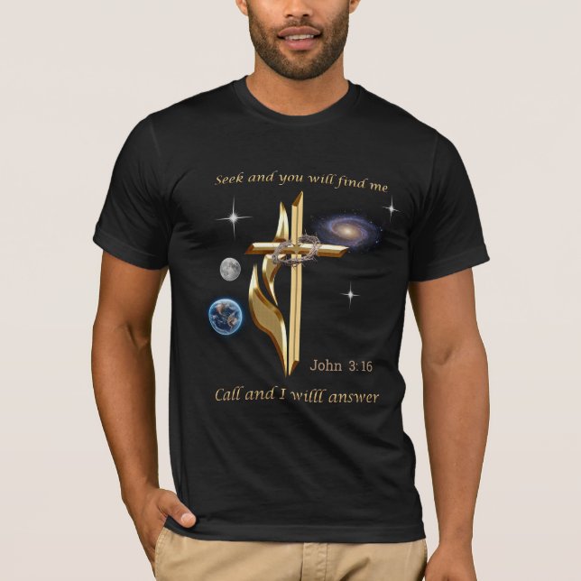 Sök och du hittar mig t shirt (Framsida)