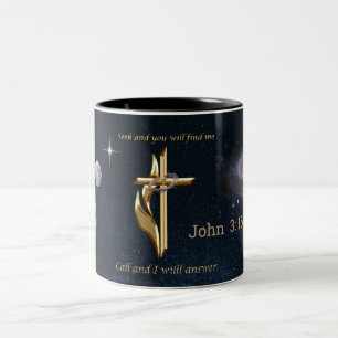 Sök och du hittar mig Två-Tonad mugg